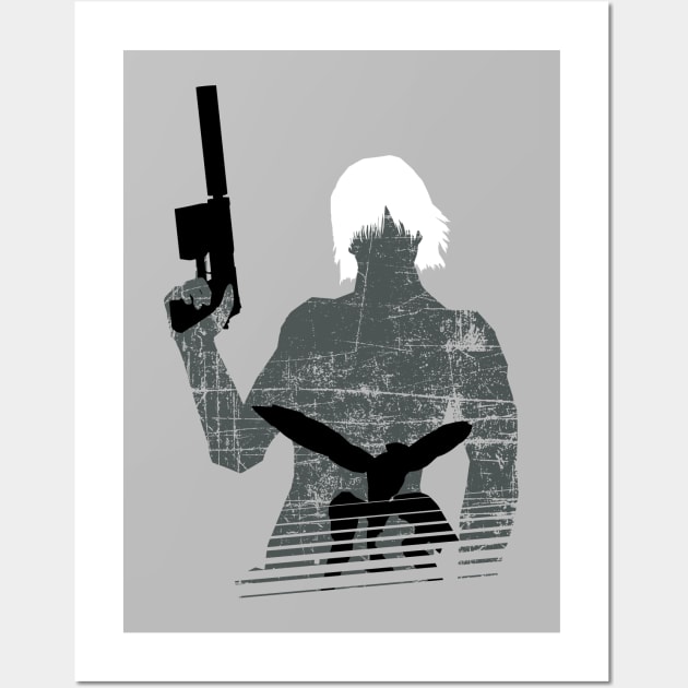 Raiden Silhouette - Metal Gear Solid 2 Wall Art by InfinityTone